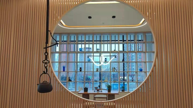 長春寶馬展廳@木紋鋁方管