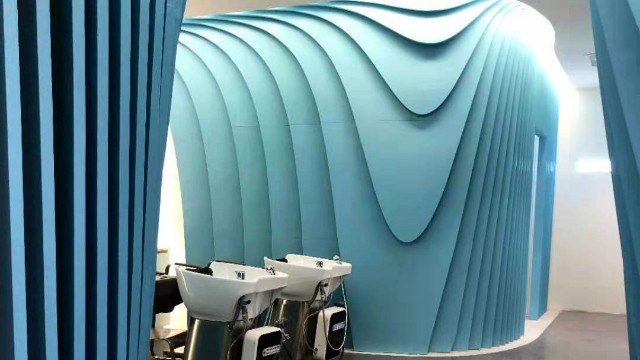 浦東世紀(jì)匯頭皮管理健發(fā)中心@異型鋁單板