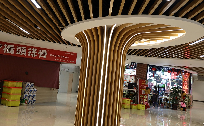 蘇州張家港市鳳凰生活廣場@異形鋁方管